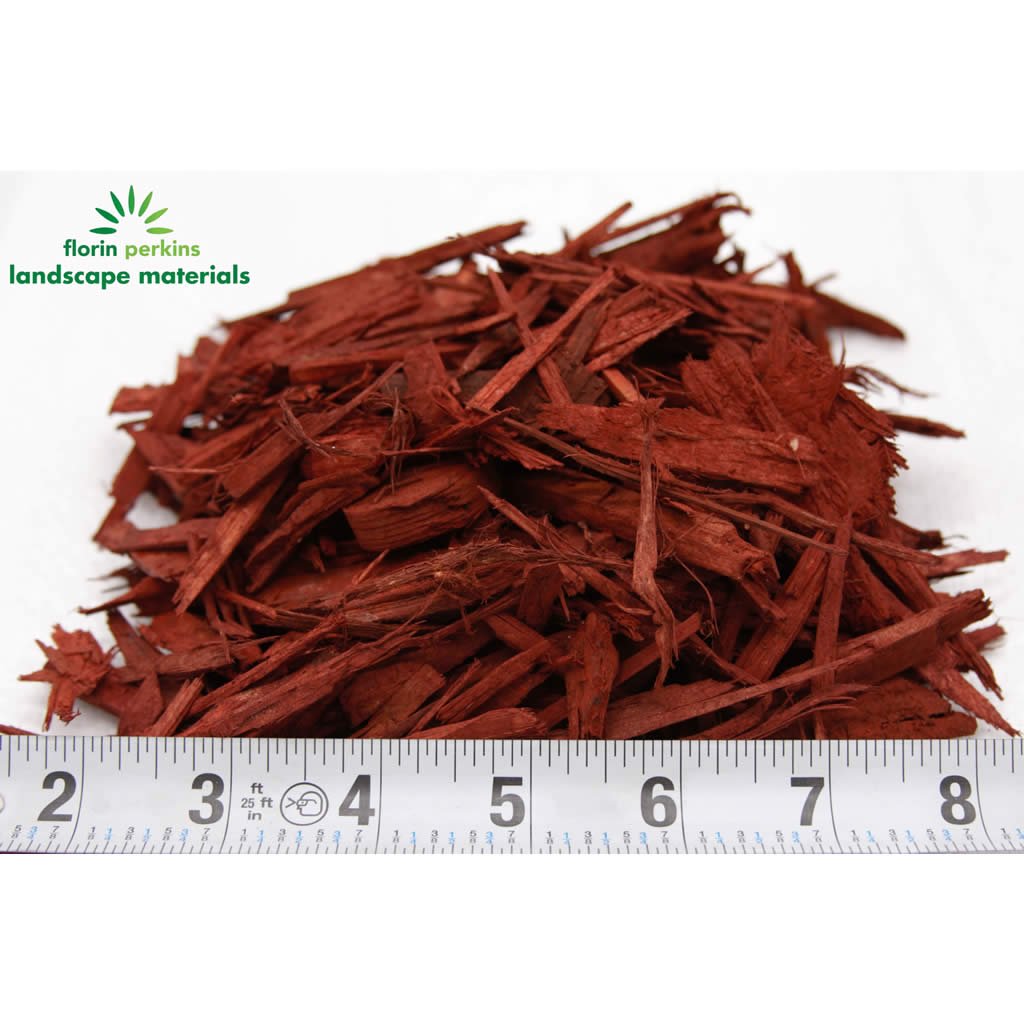 Recycled Sunburst Red Mulch Florin, Zanker Landscape Materials Reviews